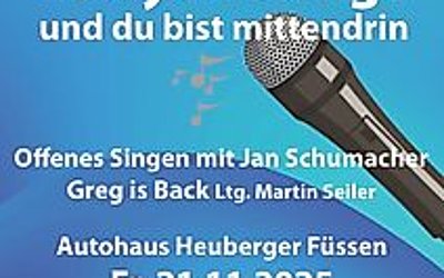 Bayern singt: Offenes Singen mit Chorleiter Jan Schumacher